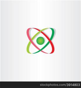 molecule icon atom symbol logo vector sign