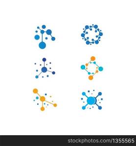 Molecule icon illustration vector design