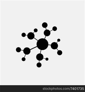 molecule icon isolated on white background