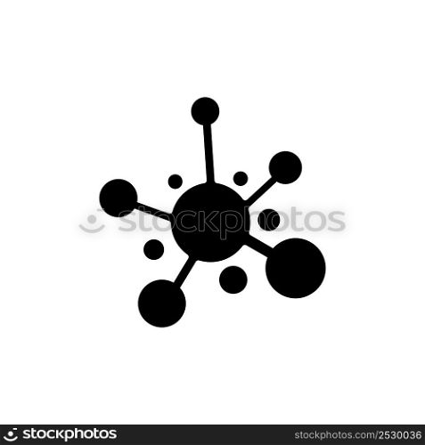 molecule icon logo vector design template
