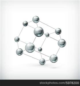 molecule icon vector