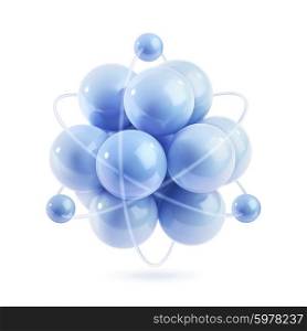 molecule icon vector