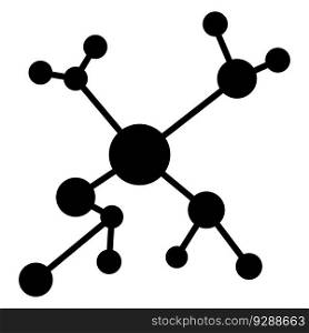 molecule icon vector template illustration logo design