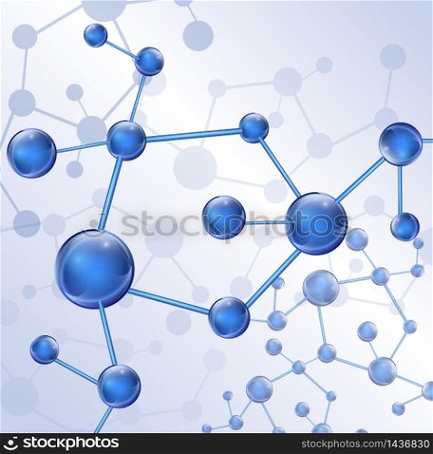 Molecule illustration background .Vector