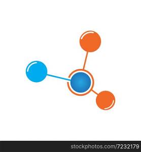 molecule ilustration vector icon template and symbol
