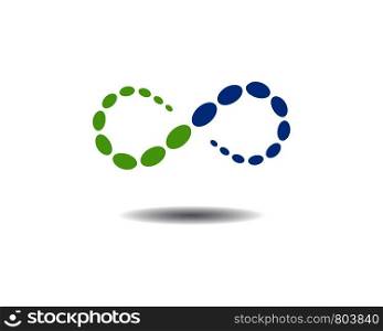 molecule infinity ilustration vector