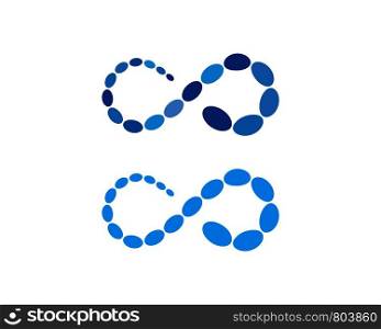 molecule infinity ilustration vector