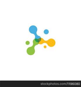 Molecule logo icon illustration vector template