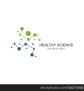 Molecule logo illustration vector template