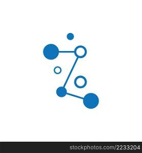 Molecule logo illustration vector template