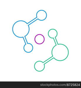 Molecule logo illustration vector template