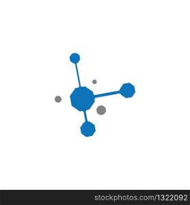 Molecule logo template vector icon