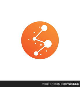 Molecule logo template vector icon