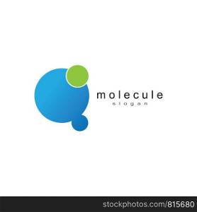 Molecule logo template vector icon