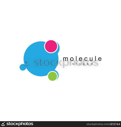Molecule logo template vector icon
