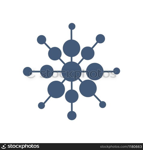 molecule logo vector