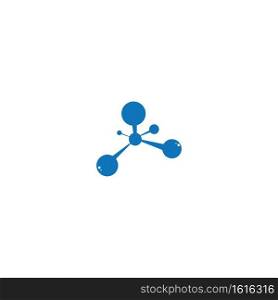 Molecule logo vector design illustration template