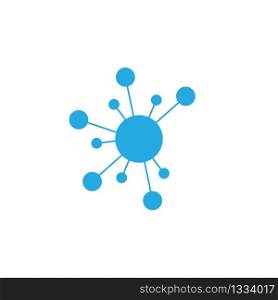 Molecule logo vector icon illustration design
