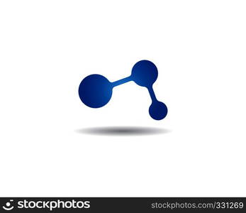 molecule logo vector icon illustration design