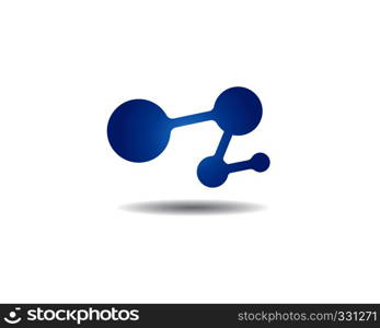 molecule logo vector icon illustration design