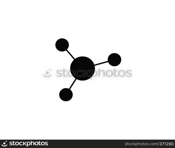  molecule logo vector icon illustration design 