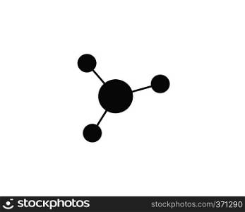  molecule logo vector icon illustration design 