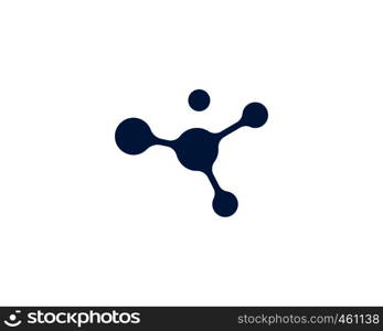 molecule logo vector icon illustration design