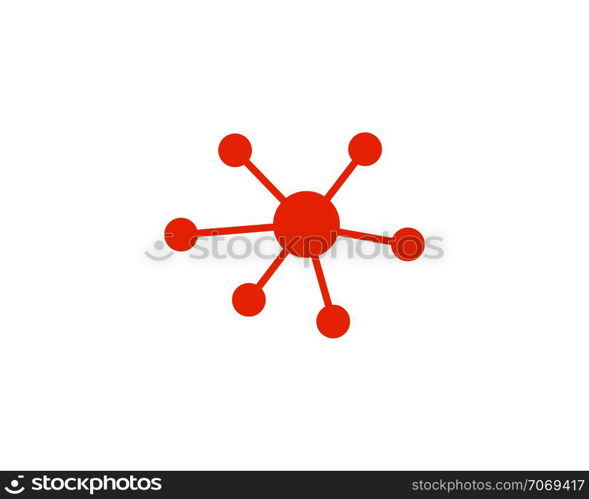 molecule logo vector icon illustration design