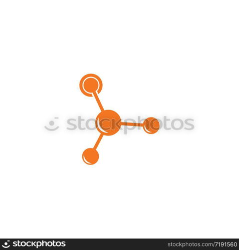 molecule logo vector icon illustration design