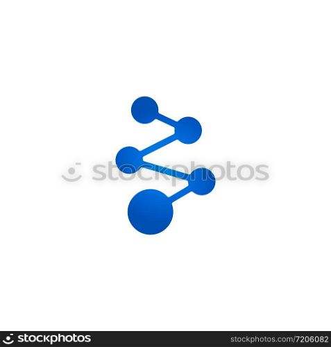molecule logo vector icon illustration design