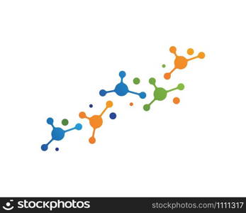 molecule logo vector icon template