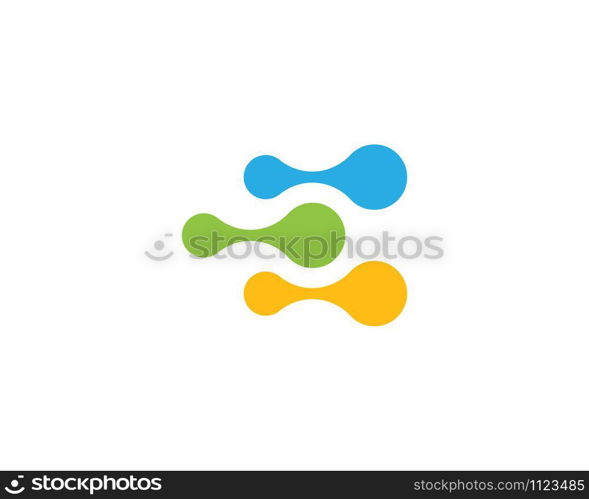 molecule logo vector icon template