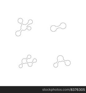 
molecule logo vector icon template