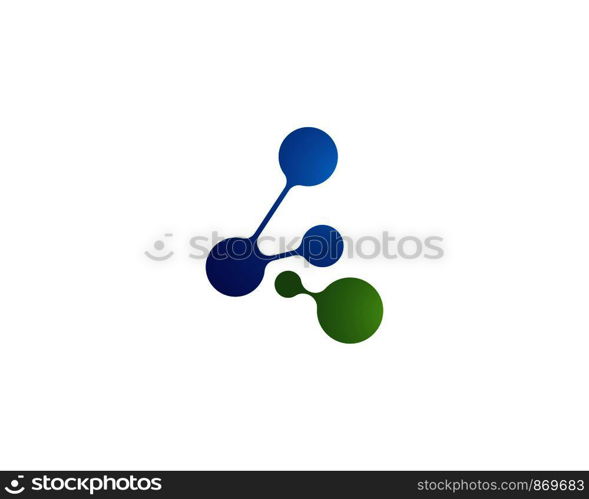 molecule logo vector icon template