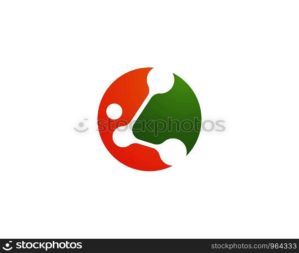 molecule logo vector icon template