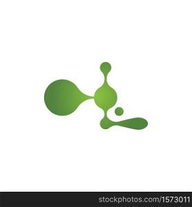 molecule logo vector icon template design