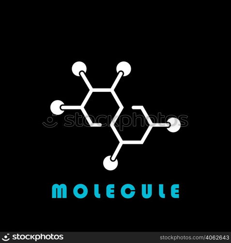 molecule logo vector illustration design template.