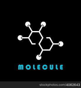 molecule logo vector illustration design template.