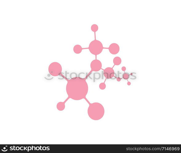 molecule logo vector illustration design template