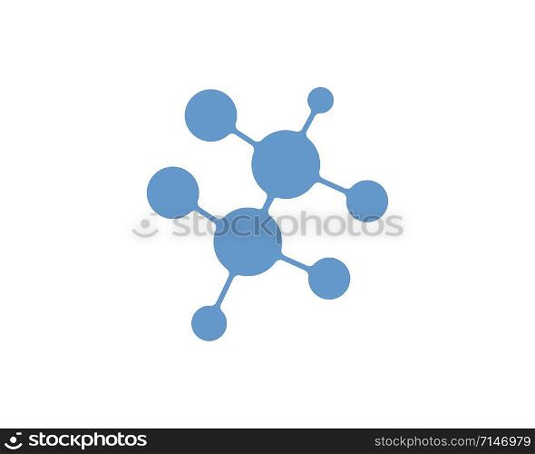 molecule logo vector illustration design template
