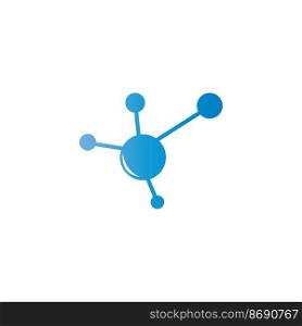 molecule logo vector illustration design template.