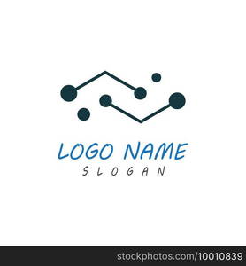 Molecule symbol logo template vector illustration design 