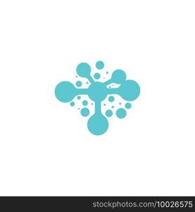 Molecule symbol logo template vector illustration design 