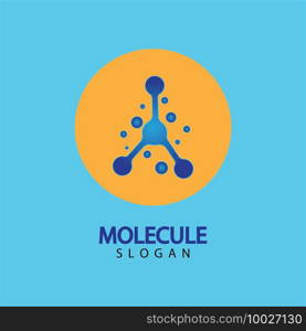 Molecule symbol logo template vector illustration design 