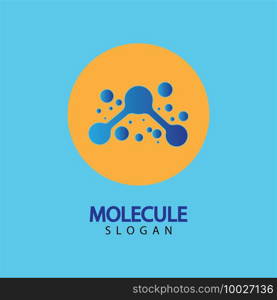 Molecule symbol logo template vector illustration design 