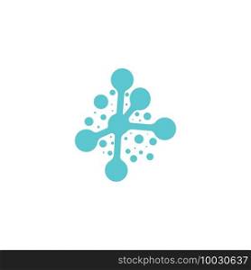 Molecule symbol logo template vector illustration design 