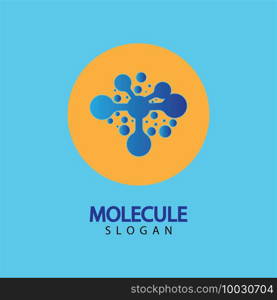 Molecule symbol logo template vector illustration design 