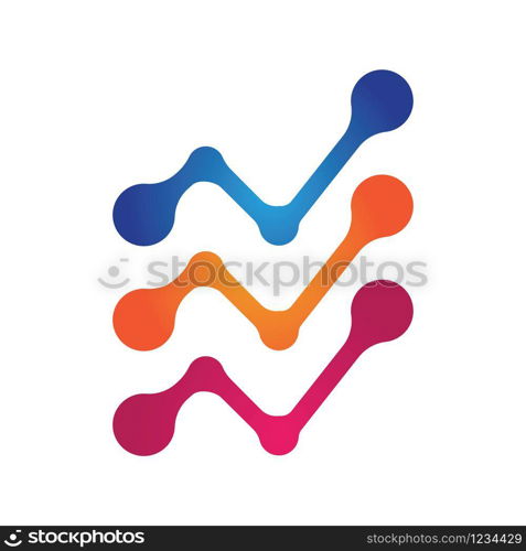 Molecule symbol logo template vector illustration design