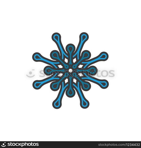 Molecule symbol logo template vector illustration design