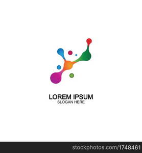 Molecule symbol logo template vector illustration design 